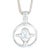Vladimir Peter Bird Pendant Necklace Sterling Silver 26" Wheat Chain WLADIS For Sale