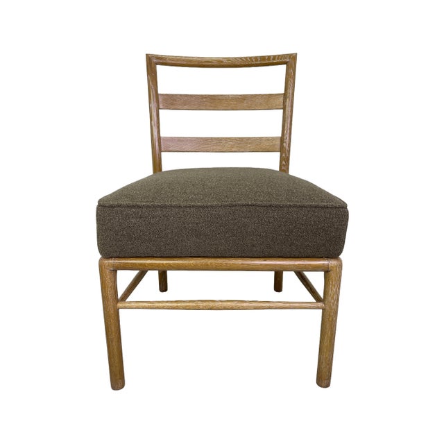 Mid 20th Century Mid 20th Century Set of 6 Danish Modern Cerused Oak Dining Chairs, Reupholstered For Sale - Image 5 of 14