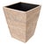 Artifacts Rattan Square Tapered Waste Basket with Metal Liner in White Wash For Sale - Image 9 of 9