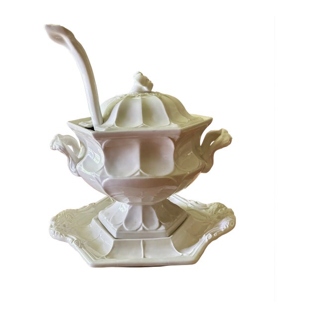 1950s Red-Cliff Soup Tureen For Sale