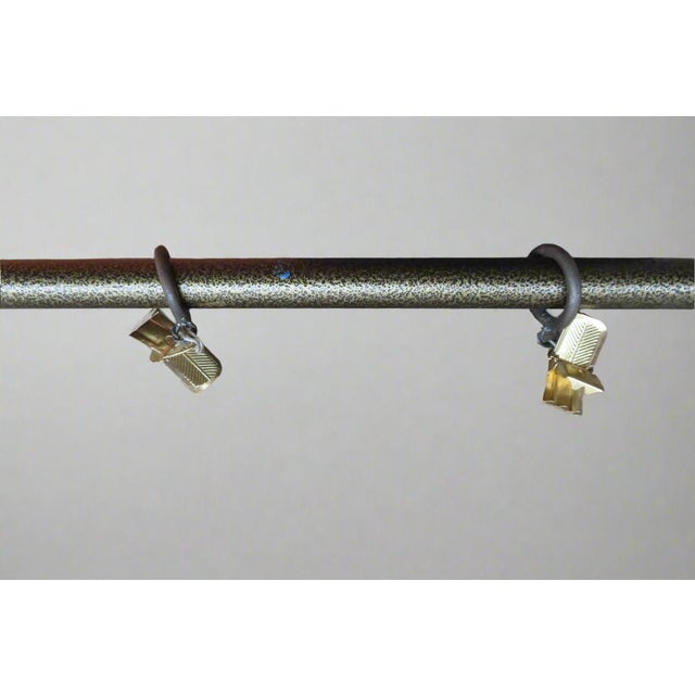 Red Gorgeous & Intricate Soumak Wall Hanging With Metal Hanging Rod For Sale - Image 8 of 8