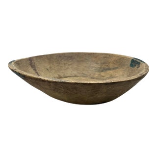 Vintage Wooden Parat Bowl - Small For Sale