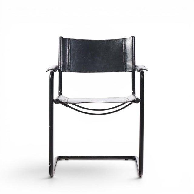 Mid 20th Century Matteo Grassi "Mg" Mid Century Italian Leather Dining Chairs - Set of 10 For Sale - Image 5 of 11
