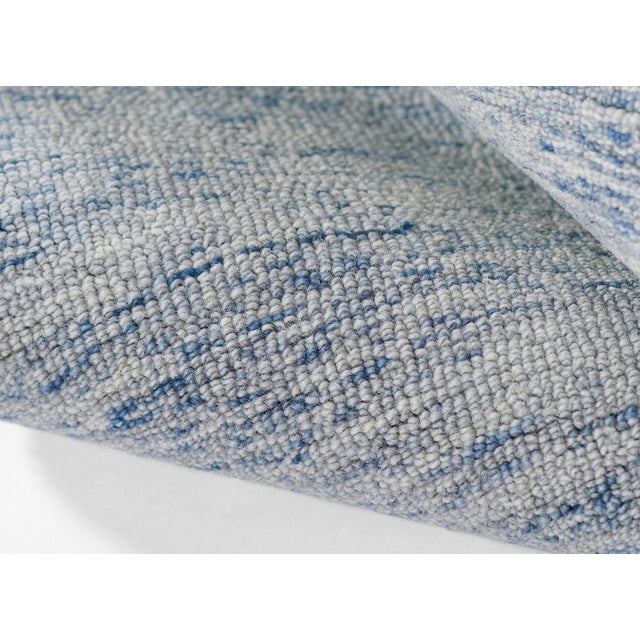 Momeni James Light Blue Hand Tufted Area Rug 5' X 8' For Sale - Image 4 of 9