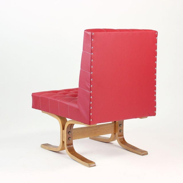 Mid-Century Model Bratislava Armchair by Ludvik Volak for Drevopodnik Holesov, 1960s For Sale - Image 12 of 16