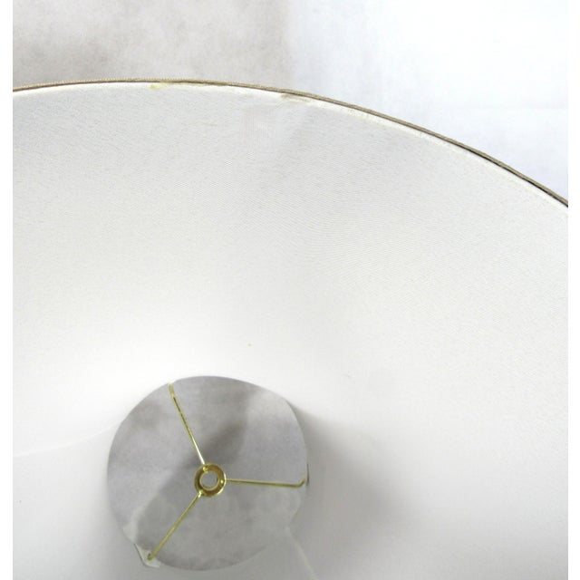 Taupe Vintage Art Nouveau Roseart Lampshade For Sale - Image 8 of 12