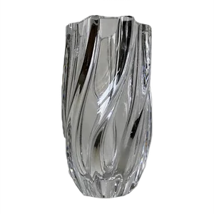 Twisted Art Glass Vase by Anna Ehrner for Kosta Boda, 1980s