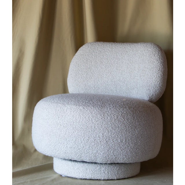 Mid-Century Modern Mid 20th Century Vintage Swivel Chairs- a Pair For Sale - Image 3 of 3