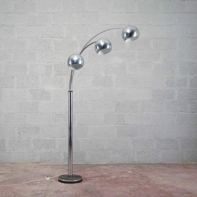 Three-Light Floor Lamp attributed to Goffredo Reggiani, 1970s For Sale - Image 12 of 18