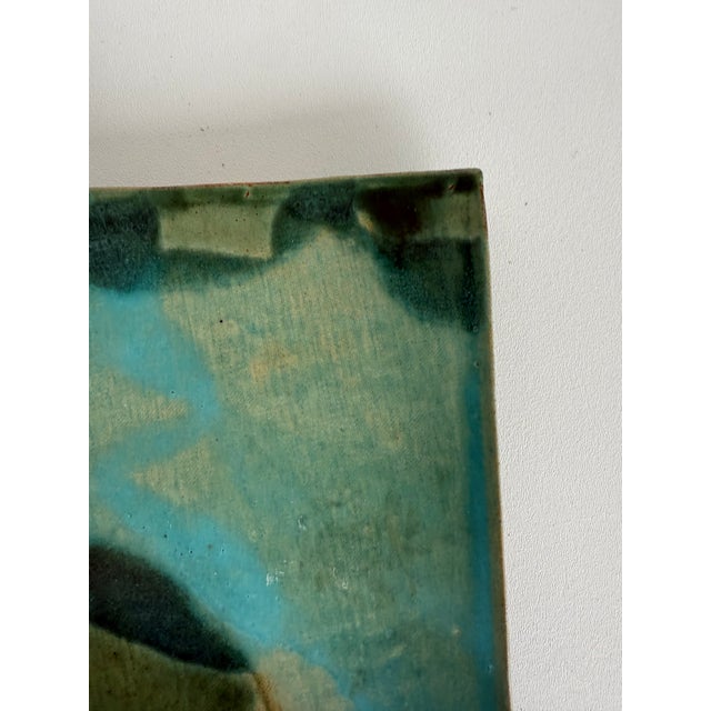 Vintage Stamped Decorative Ceramic Charger For Sale - Image 9 of 10