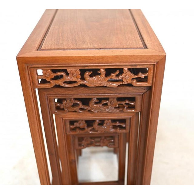 Chinese Nesting Tables, Set of 4 For Sale - Image 3 of 4