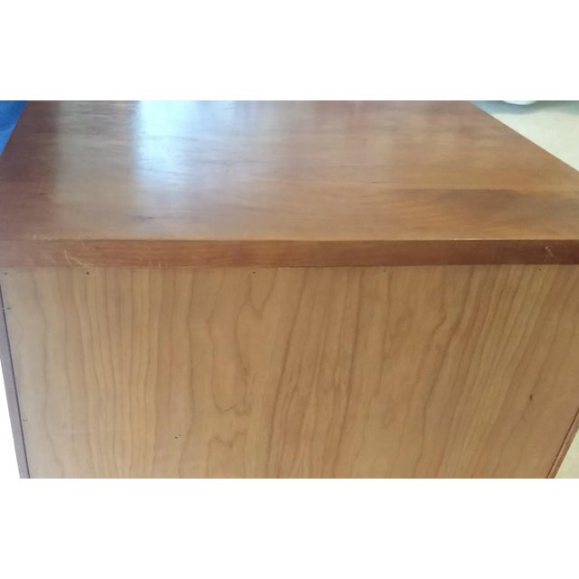 Room & Board Linear Solid Cherry Wood Nightstand Drawer Table For Sale In Washington DC - Image 6 of 11
