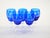 Large Val Saint Lambert Cobalt Blue Crystal Wine and Water Service for 12 People For Sale - Image 12 of 14
