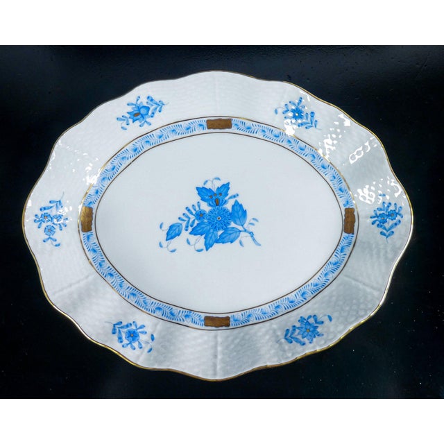 370 Apponyi Blue Porcelain Sauce Pot from Herend For Sale - Image 14 of 18