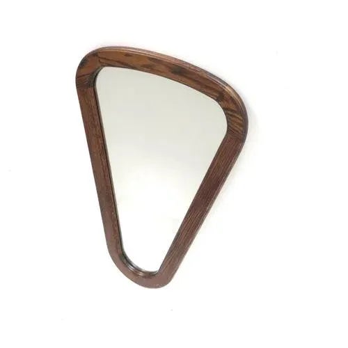 Vintage Mirror with Wooden Frame, 1970s For Sale - Image 3 of 4