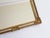 Vintage Rectangular Wall Hanging Gilt Wood Gold Ornate Mirror, 1960s For Sale - Image 6 of 11