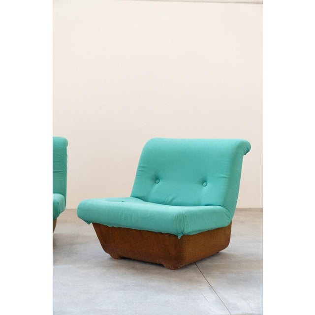 Set of Fabric & Fiberglass Lounge Chairs from Lev & Lev, 1970s. For Sale - Image 4 of 18