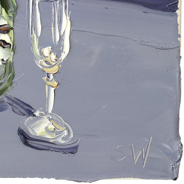 1st of June Study (1.6.21) - Textured Landscape Oil Painting by Sally West For Sale - Image 4 of 9