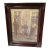 Vintage Black and White Print of Family in Wooden Frame For Sale