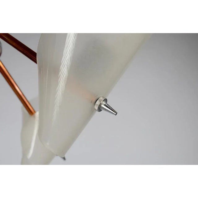 Metal Mid-Century Brass Pendant Chandelier from Drukov, 1960s For Sale - Image 7 of 10