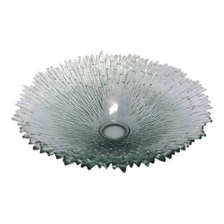 19.3ʺW × 19.3ʺD × 5.52ʺH Glass Fruit Platter/Bowl For Sale