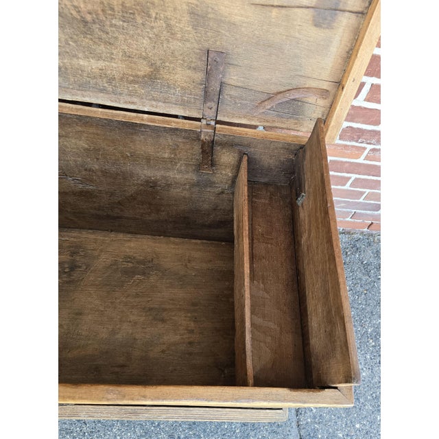 Antique 18th Century Spanish Colonial Mexican Chest Fancy Bermuda Dovetails in Sabino Wood For Sale - Image 9 of 16