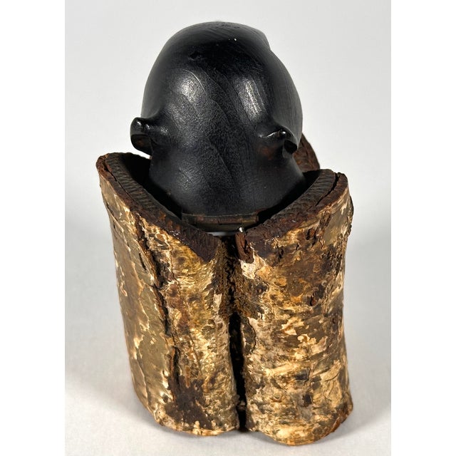 Wood Black Forest Dachshund Birch Tree Inkwell For Sale - Image 7 of 16