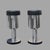 Chrome and Leather Bar Stools, Italy, 1970s, Set of 2 For Sale - Image 6 of 13