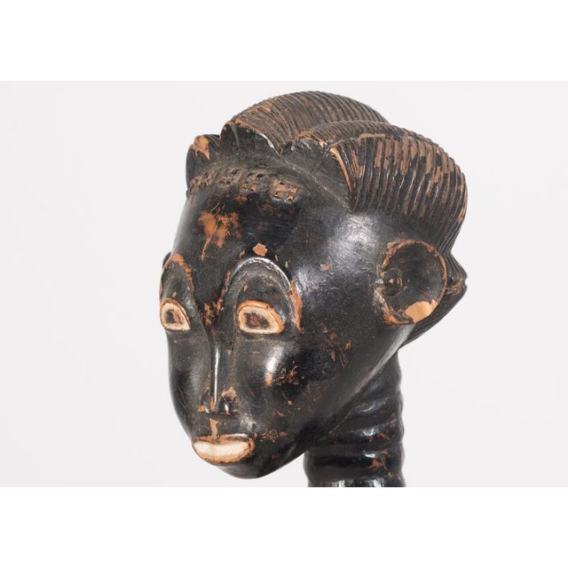 Wood African Carved Wooden Figurine, Early 20th Century For Sale - Image 7 of 8