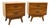 Mid-Century Modern Walnut Nightstands - Set of 2 For Sale