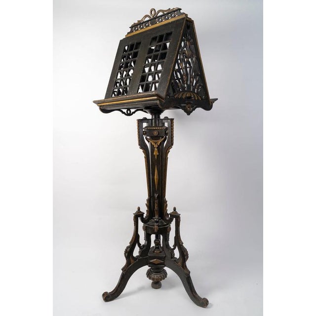 Polychrome Wooden Music Stand, 18th Century For Sale - Image 6 of 10