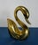 Mid 20th Century Monumental 15-Inch Hollywood Regency Brass Swans – Pair For Sale - Image 5 of 10