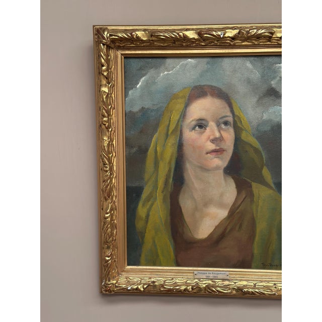 Philippe De Rougemont, Madonna, 1950s, Oil on Canvas, Framed For Sale - Image 6 of 14