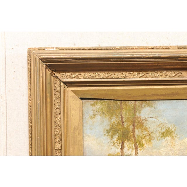 French Country River Landscape, C. 1910 For Sale - Image 13 of 14