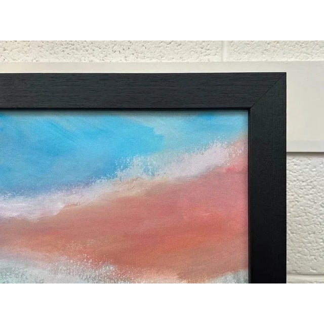 Orange & Blue Abstract English Moorland Landscape Earthy Colours Contemporary British Artist For Sale - Image 11 of 12