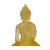 Chinese Crystal Glass Pate-De-Verre Yellow Gautama Amitabha Shakyamuni Statue For Sale - Image 3 of 8