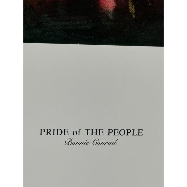 1989 Bonnie Conrad Pride of the People Signed Numbered Native American Artist Proof For Sale - Image 4 of 4