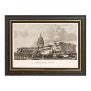 "N. E. View of the United States Capitol, Washington, D. C." by Henry Sartain, 1858 Proof Printing For Sale