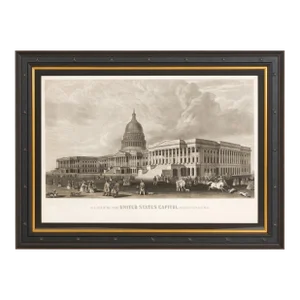 "N. E. View of the United States Capitol, Washington, D. C." by Henry Sartain, 1858 Proof Printing