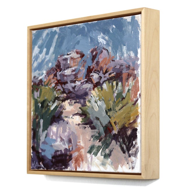 Contemporary No Dogs Allowed on the Trails - Original Contemporary Desert Landscape Painting on Canvas by Taylor Pierce For Sale - Image 3 of 9