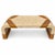 Modern Tessellated Marble & Pencil Bamboo Waterfall Style Coffee Table For Sale