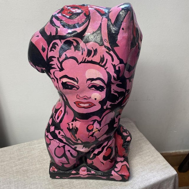 Plaster Sculpture Bust by Karen, 1980s For Sale - Image 16 of 16