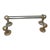Rare Antique Industrial Nickel Plated Brass Wall Mount Towel Rack Holder Fixture For Sale