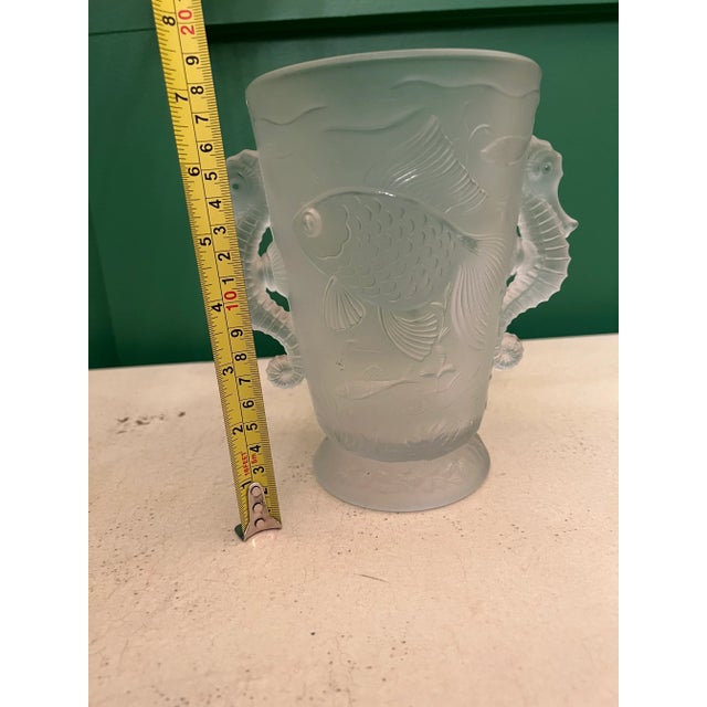 Josef Inwald 1930s Vintage Barolac Josef Inwald Sea Life Vase For Sale - Image 4 of 5