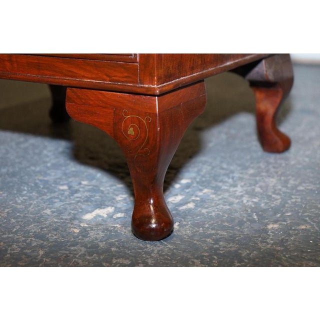 Anglo Indian Nightstands with Brass Inliad For Sale - Image 5 of 16