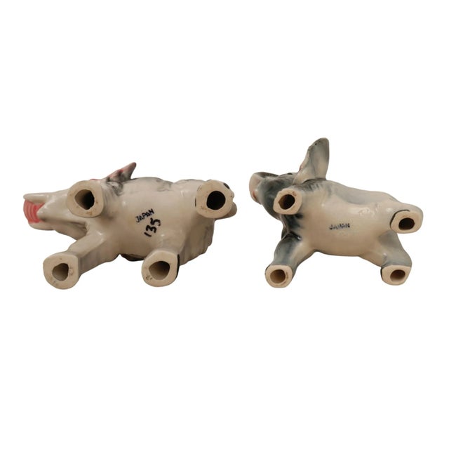 Ceramic A Pair of Japanese Ceramic Elephants For Sale - Image 7 of 7
