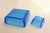 Blue Vintage Square Trinket Trays in Thick Turquoise Bubble Glass, 1960s, Set of 2 For Sale - Image 8 of 13