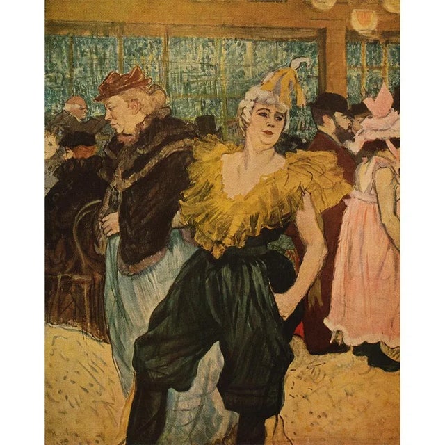 Paper 1940s After Toulouse-Lautrec "Ha-U-Kao The Clowness at the Moulin Rouge" First Edition Swiss Lithograph For Sale - Image 7 of 8