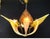 Italian Mid 20th Century Italian Murano Style Art Glass Leaf Chandelier in Amber and Brown – 6 Light For Sale - Image 3 of 9