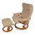 Large Recliner Chair and Ottoman With Classic Base Wing Collection by Ekornes For Sale